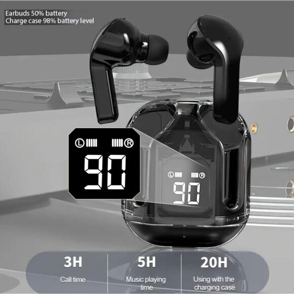 Earbuds with LED Display - Picture 3 of 8